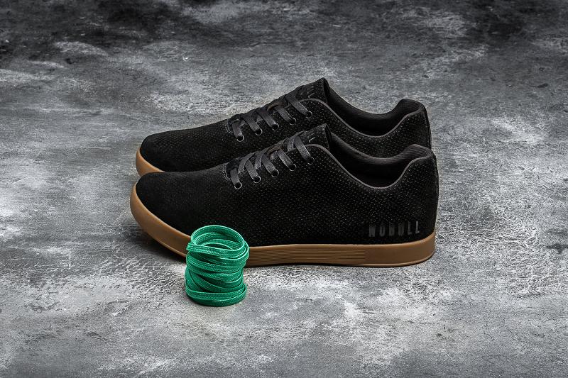 Men's Nobull Dark Gum Suede Trainers Black | SG P2335J